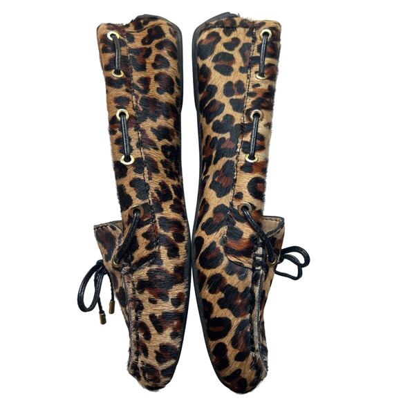 Talbots Leopard Print Fur Loafers Flats Women's Size 6.5 - Picture 2 of 7